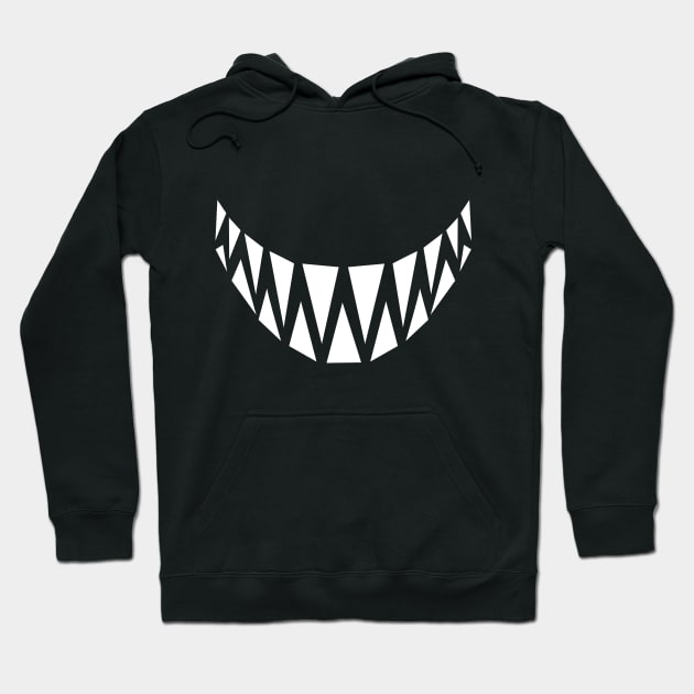 Shark Mouth Mask Design Hoodie by BitemarkMedia